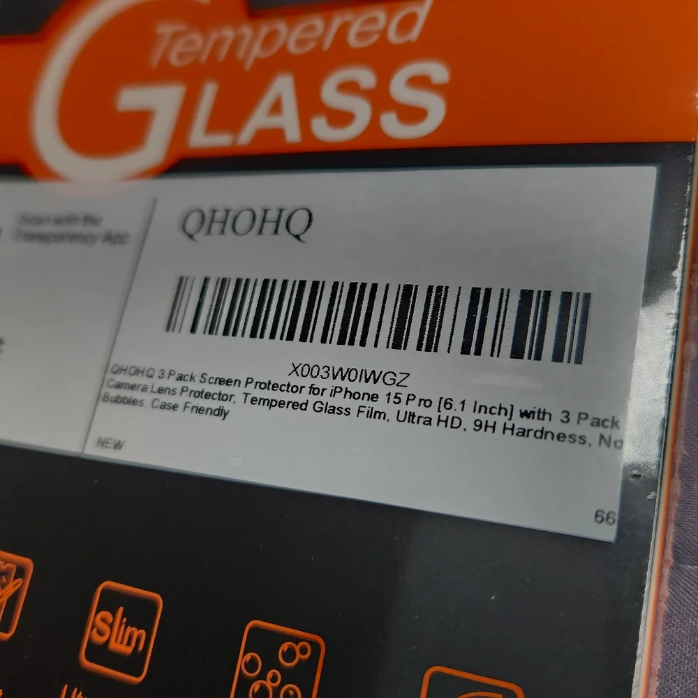 3-Pack iPhone 15 Pro Screen Protectors
